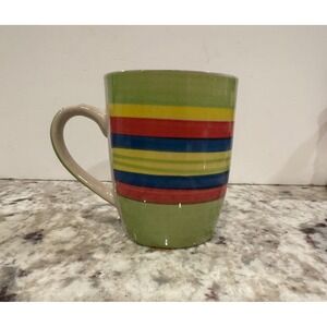 Rylane Colorful Striped Ceramic Coffee Mug